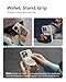 MOFT MagSafe Wallet for iPhone 15/14/13/12 Series, Strong Magnetic Phone Card Holder Fit 2 Cards & 3 Viewing Angles & Stain-Resistant Vegan Leather Phone Stand, Misty Cove