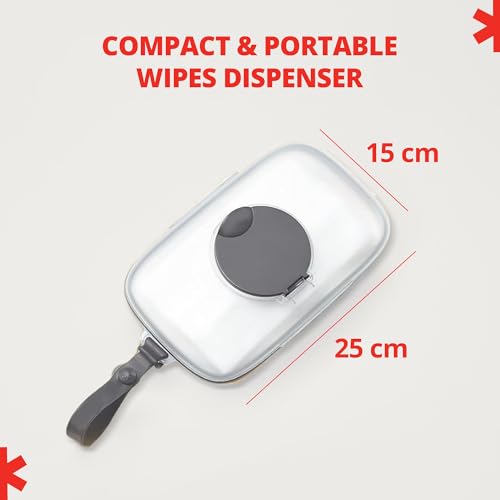 Image of Skip Hop On-The-Go Wipes Dispenser, Grab & Go, Grey