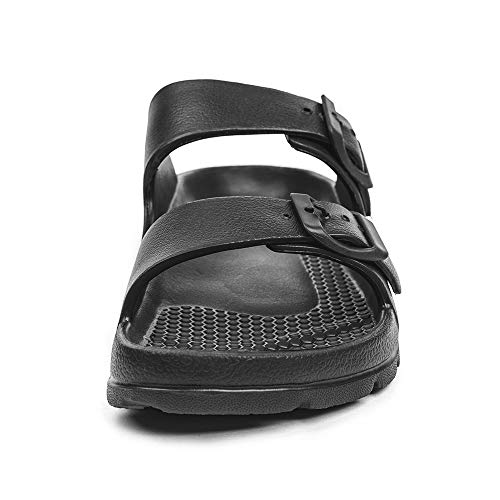 Funkymonkey Eva Flip Flops Waterproof Adjustable Thong Sandals For Mens And Womens (7 M Us, New Black B) #TOP3
