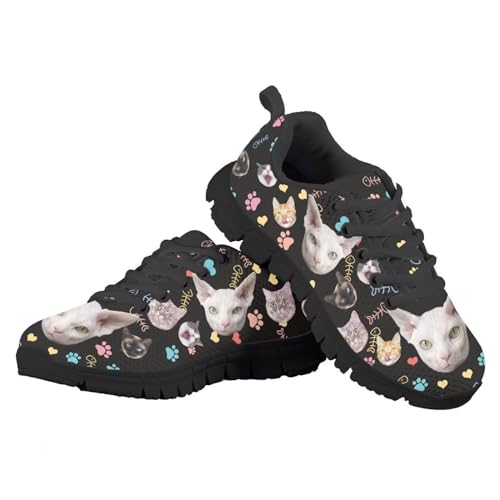 GIFTPUZZ Unisex-Child Athletic Running Shoes Breathable Lightweight Shoes for Hiking Walking Sports Travel Jogging