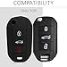 kwmobile Funda Compatible con Peugeot Citroen Llave de Coche Plegable de 3...