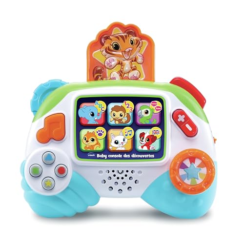 VTech - Baby Console des Découvertes, La Première Console De Bébé, Dès 9 Mois - Contenu en Français