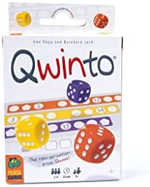 Qwinto Board Game | Fast-Paced Dice Game | Roll and Write Number Game | Pattern Building Game for Kids and Adults | Ages 8+ | 2-6 Players | Average Playtime 15 Minutes | Made by Pandasaurus Games