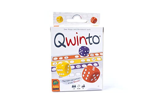 Qwinto Board Game | Fast-Paced Dice Game | Roll And Write Number Game | Pattern Building Game For Kids And Adults | Ages 8+ | 2-6 Players | Average Playtime 15 Minutes | Made By Pandasaurus Games #TOP30