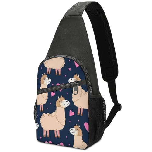 Bolso bandolera blanco con diseño corazón para viaje