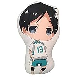 Paket: Zierkissen × 1. Sweet&rro17 Anime Haikyuu Figur Zierkissen 40cm, Plüschpuppe Spielzeug, Sofa Auto Zimmer Deko Kissen(Kunimi Akira)