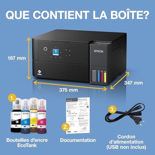 Imprimante Jet d'encre Wi Fi Epson C11CL41414 multifonction recto verso - vue 8