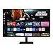 SAMSUNG 32-Inch M7 (M70D) Series 4K UHD Smart Monitor with Streaming TV, Speakers, HDR10, USB-C, Multiple Ports, Gaming Hub, SolarCell Remote, Vision Accessibility Tools, LS32DM702UNXGO, 2024, Black