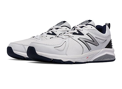 New Balance Men's 857 V2 Cross Trainer, White/Navy, 6.5 M US