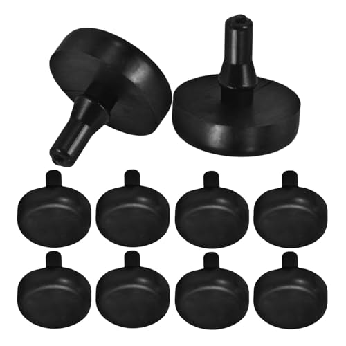 ELEOUTI 10 Unidades Tope de Pedal de Freno y Embrague de Goma Negro, Almohadilla para Interruptor de Freno para Coche, Accesorio Automotor para Pedales, Compatible Uso Interior Vehículo