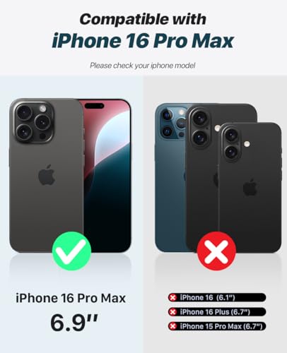 Coque pour iPhone 16 Pro Max Housse Cuir Premium Protection Integrale Rose