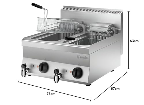 Bartscher Elektro-Fritteuse 650 Snack 2x10L - Tischgerät Gastronomiebedarf – Bild 6
