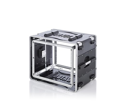 Flight case Gator 8U en polyéthylène avec amortisseur caoutchouc