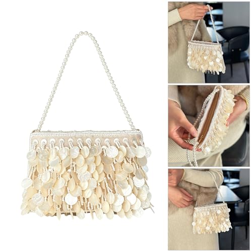 Sac à main de soirée chic avec décors de coques raffinés - 2