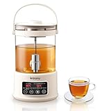 Kawu 2.5L Electric Kettle & Tea Maker with Steam Infuser, 7-in-1 Glass Water Boiler and Warmer, Variable Temperature Control Hot Water Dispenser, 24H Keep Warm for Tea, Office