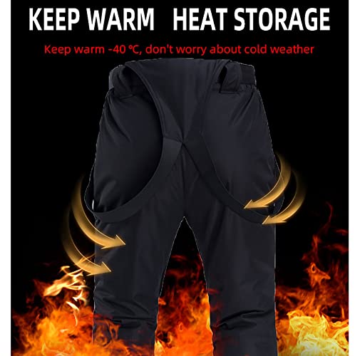 Yajun Conjunto de calças de jaqueta de esqui masculino feminino para casais de inverno para neve à p