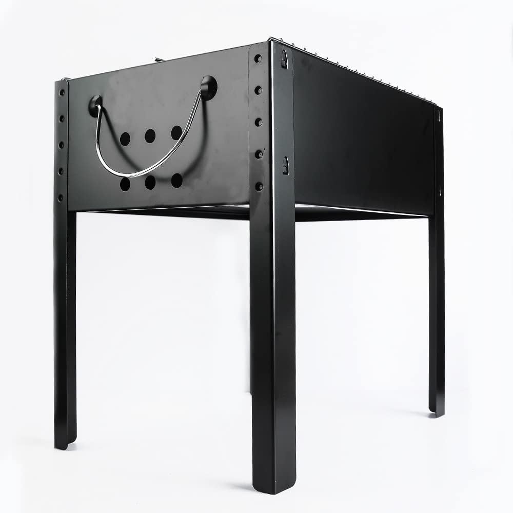 Bbq Grill Stainless Steel Four-legged Rectangular Barbecue Accessories for Outdoor Camp Picnic