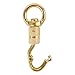 Faneta Solid Brass Panic Snap 1-1/8 Inch X 4-1/4 Inch Quick-Release with Round Swivel Eye and Twist Body (Just One)