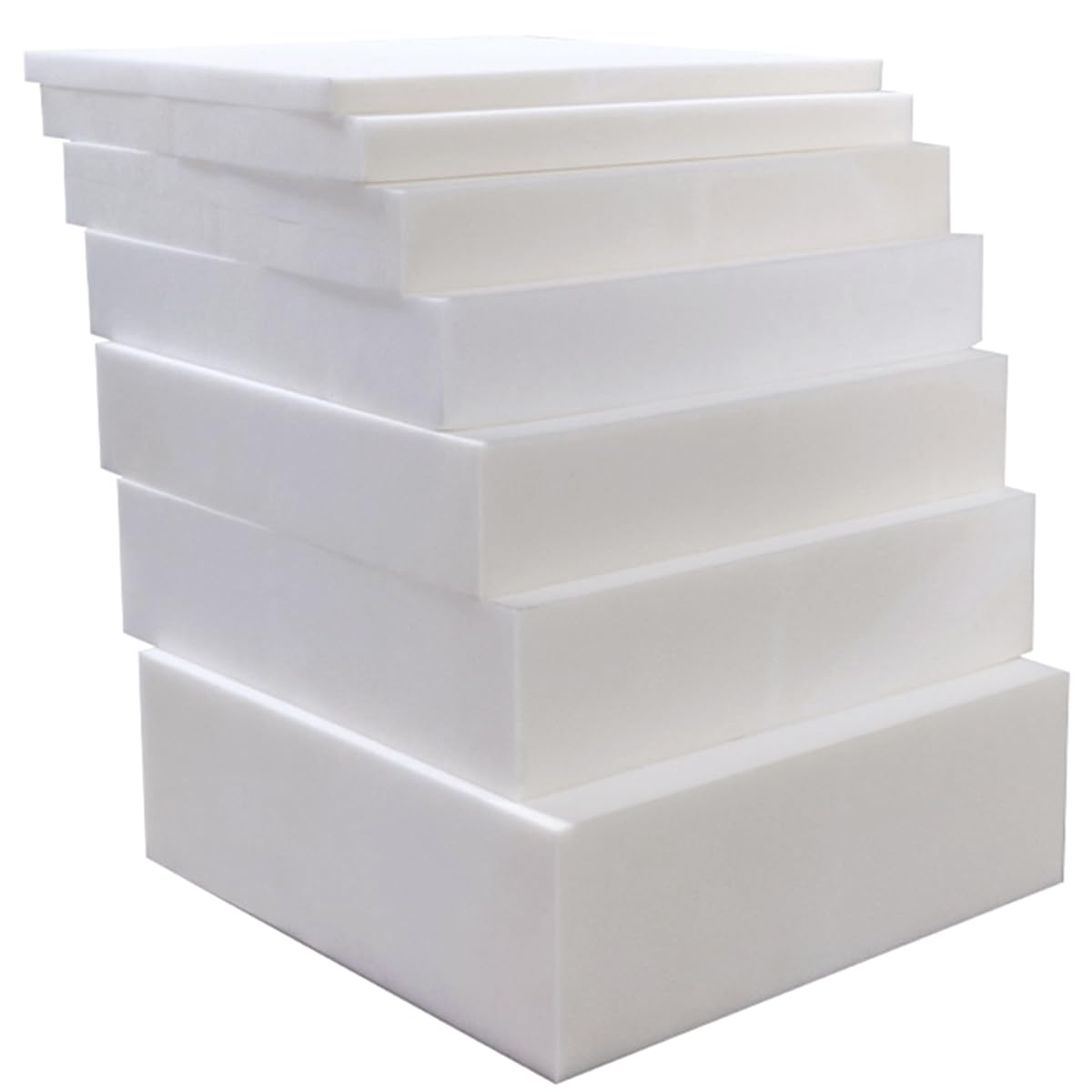 Plancha de Espuma Poliuretano, Alta Densidad D50kg, Material Resistente (20cm-55x55cm)