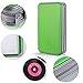 LIOVODE DVD Case, 96 Capacity CD Case Portable CD Holder Storage Hard Plastic DVD Wallet Holder Organizer for Car (Green)