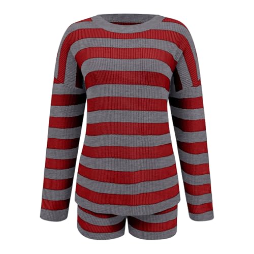 Ensemble pull rayé pour femme idéal pour vos week-ends cocooning - 3