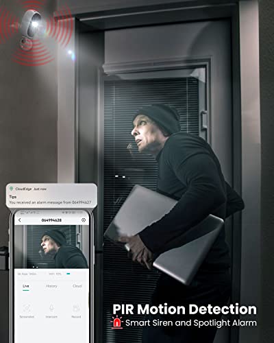 image for ieGeek Wireless Security Camera Outdoor, 2K 3MP Battery Powered C