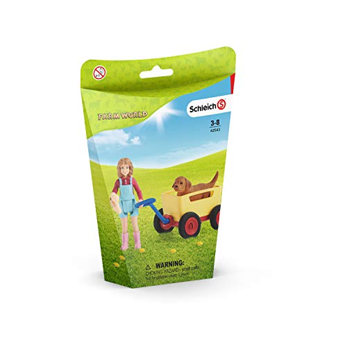 schleich 42543 Bollerwagen-Ausflug, für Kinder ab 3+ Jahren, FARM WORLD - Spielset – Bild 8