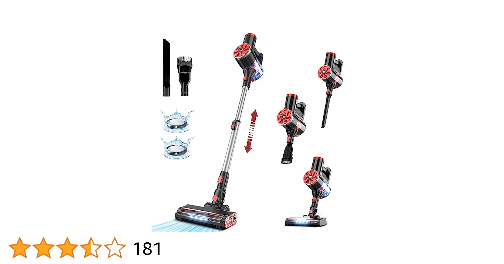 Amazon | 掃除機 コードレス 自立可能 25000pa 電量ディスプレイ