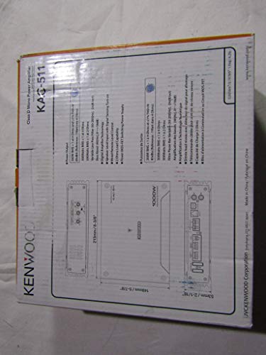 Kenwood KAC-511 Class D Mono Digital Bass Boost Power Amplifier 1000 Watts (Renewed) - Image 4