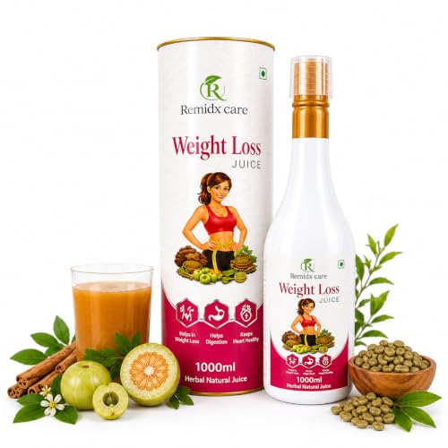 Image of Weight Loss Juice Natural Liquid Drink with Amla Aloe Vera Giloy Harad Ajwain Jeera Lauki Ayurvedic Wellness Beverage for Daily Routine 1000ml.