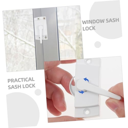 6 juegos de limitadores de ventana de UPVC para seguridad infantil, cerraduras de ventana fáciles de usar y manijas de puerta de tormenta, soluciones seguras de seguridad en el hogar para niños y