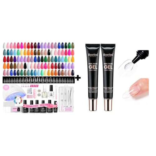 Beetles Gel Nail Polish Kit 35 Colors, 88PCS with 288PCS