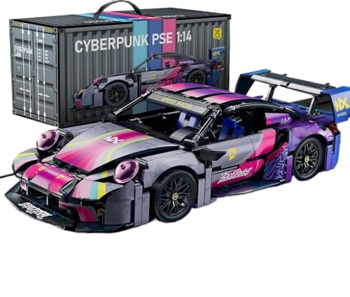 JUCYJULY Technique Voiture de Sport Blocs de Construction, 1168 Pièces Kit de Construction Maquette de Voiture Course Jouet, MOC Racing Supercar Cadeau pour Adultes (66611)