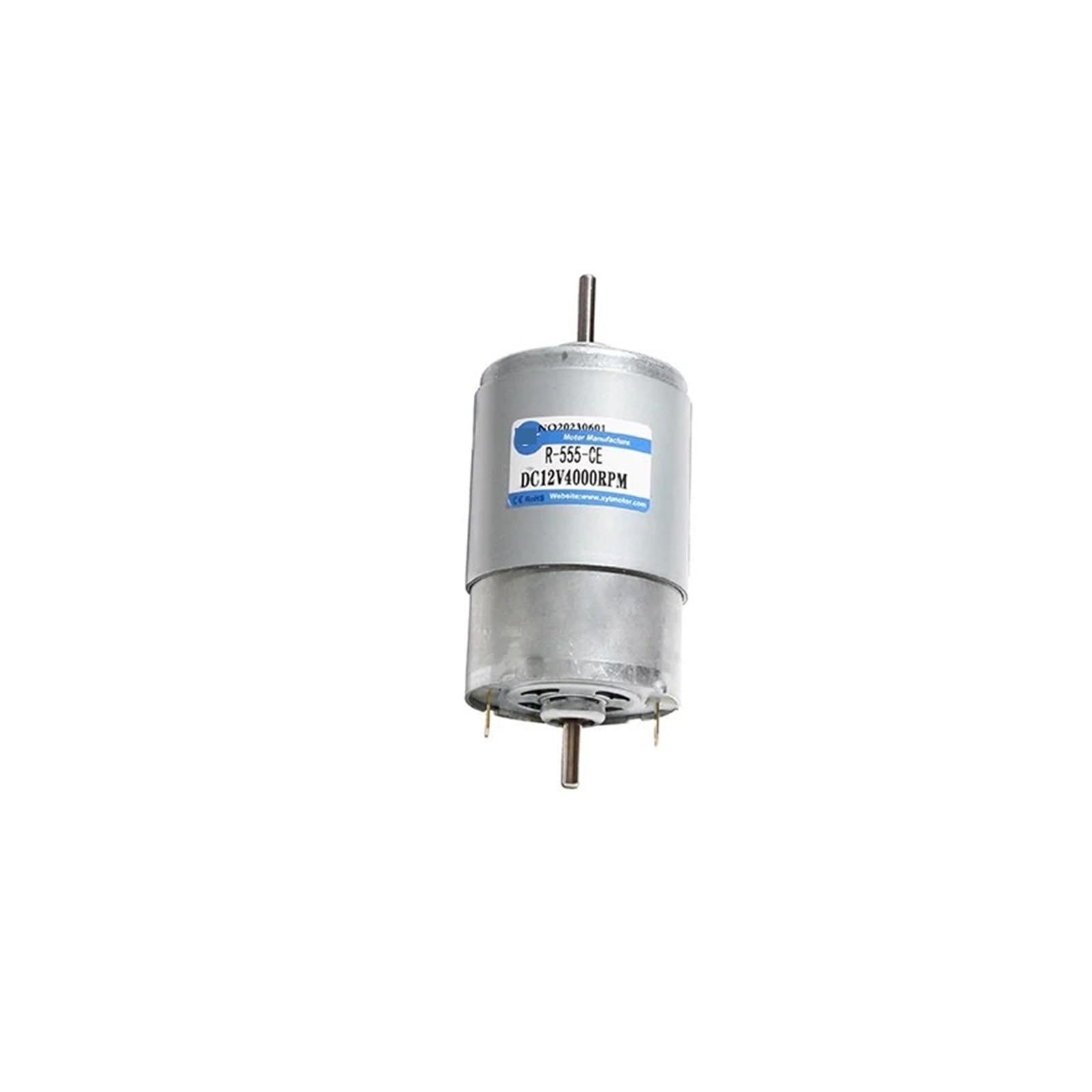 Silnik redukcyjny 555 Micro DC Podwójny wałek o dużej prędkości silnik 12 v24 v regulacja prędkości Mały silnik może być wyposażony w koder (12 V 4000 obr./min)