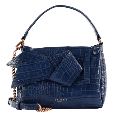 Sac bandoulière Ted Baker bleu marine Ssansa Knot Bow Mini