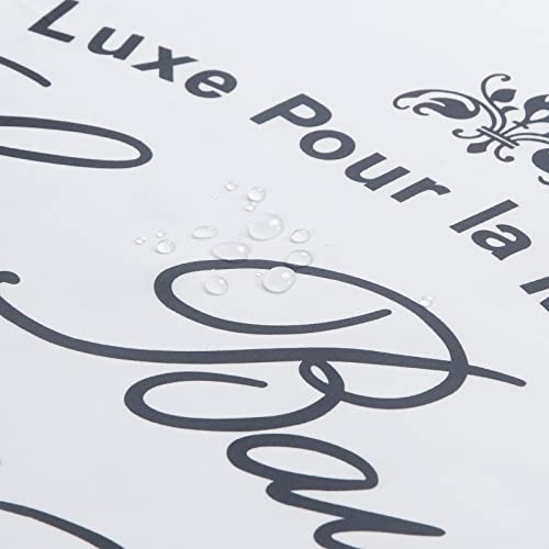 Ds Bath Le Bain Shower Curtain,Polyester Fabric Shower Curtain,Printed Shower Curtains For Bathroom,Waterproof Bathroom Curtains,78" W X 78" H #TOP1