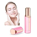 Facial Hair Removal for Women,Portable Waterproof Electric Facial Hair Remover Epilator for Face Lip Body Chin and Cheek Hair,Mini Travel Size (pink)