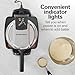 Hamilton Beach Belgian Waffle Maker with Removable PFAS-Free Durathon Nonstick Coated Plates, Easy Flip, Ceramic Grids, Black (26031)