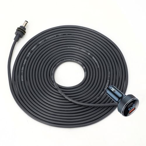Câble d'alimentation voiture CC 18 AWG avec écran de tension pour glacière