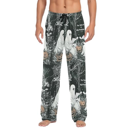 Two Spirits Men's Cotton Pajama Pants with Pockets and Drawstring Comfortable and Stylish,S2
