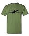 C-130 CARGO PLANE - usaf retro style Tee Shirt T-Shirt, L, Military