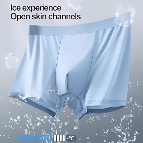 2025 New Ice Boxer Pro, Ice Silk Men’s Underwear Premium Ultra Comfortable Seamless Breathable Boxer Briefs2