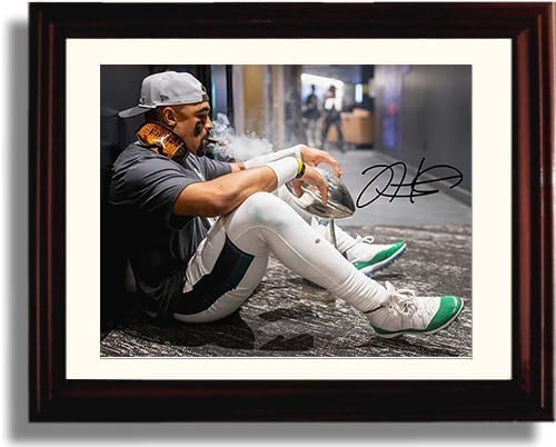 Framed Jalen Hurts Philly Legend - Philadelphia Football - Super Cigar Autograph Print