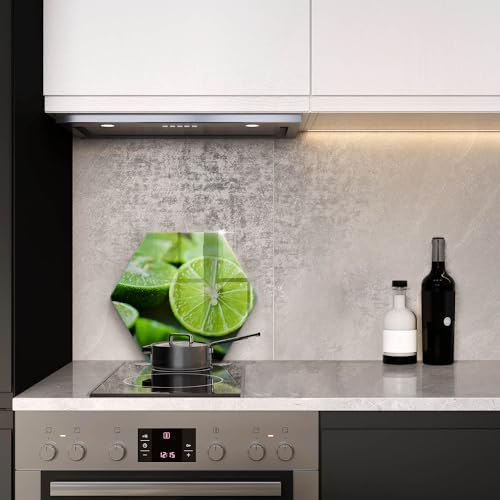 Planche à découper induction Wallfluent 40cm - Protection plaque cuisson hectagonale - 4
