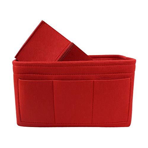 KEISL Taschenorganizer für Handtaschen, Handtaschen Organizer Filz Innentasche Taschenorganizer Kosmetikorganizer für Frauen (22 * 11 * 13cm)