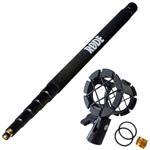 Rode Boompole 3m tonhengel + keepdrum PCMH1 spin elastische houder