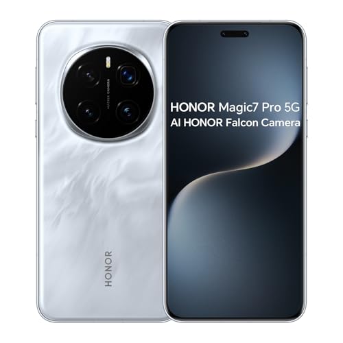 HONOR Magic7 Pro Smartphone 5G, Snapdragon 8 Elite, 12GB 512GB, 200MP+50MP+50MP, OLED 6.8' a 120 Hz, NFC, Android 15, Dual Sim, Gris