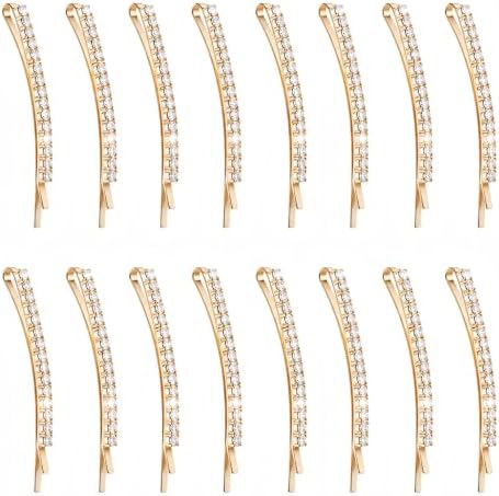 16 Pcs Rhinestone Bobby Pin for Women
