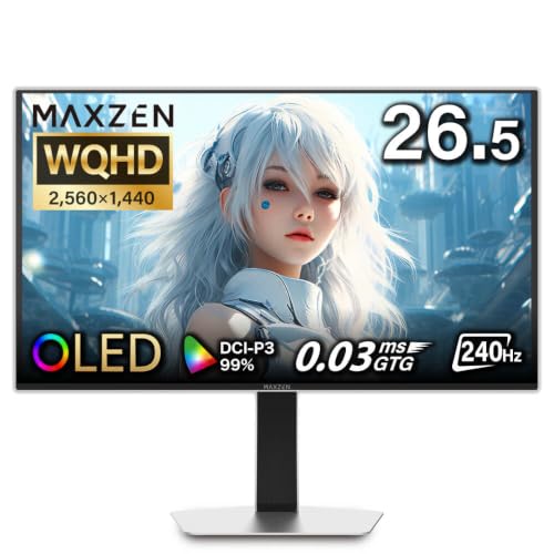 MAXZEN ゲーミングモニター 26.5インチ OLED