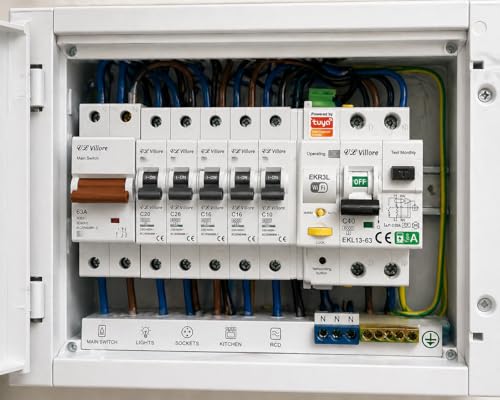 Miniatura 6 de Interruptor Diferencial Con Wifi Superinmunizado Auto Rearmable Wifi Clase A Con Reconexión Automática Clase A 40a 30ma 6ka Disyuntor Rearmable Carril Din